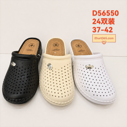 Klapki damskie D56550  (37-42,24Par)