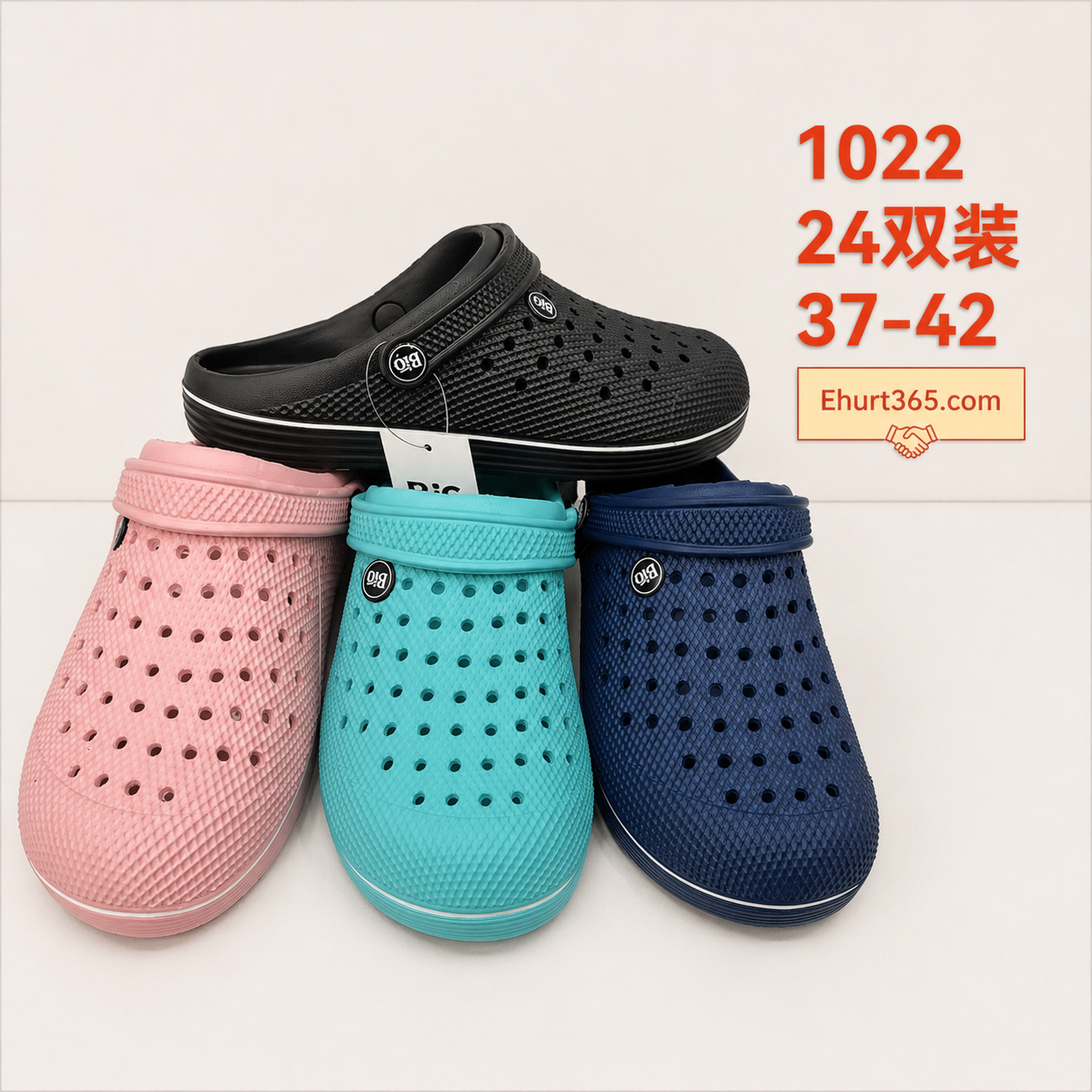 Klapki damskie 1022  (37-42,24Par)