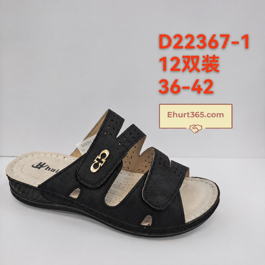 Sandały damskie D22367-1 (36-42,12Par)