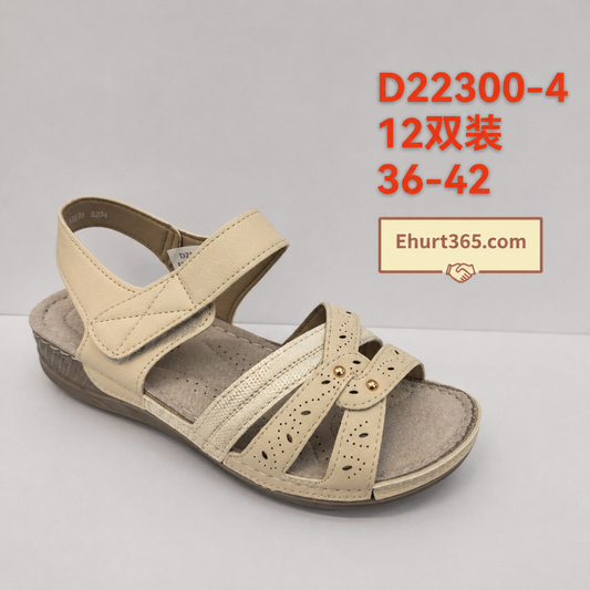 Sandały damskie D22300-4 (36-42,12Par)
