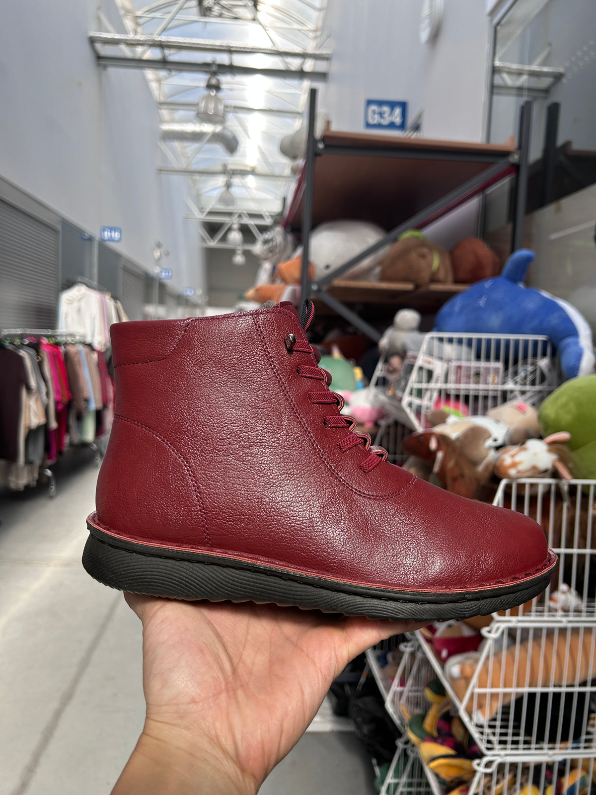 Botki Damskie (36-42) 12Par D25311-7 RED