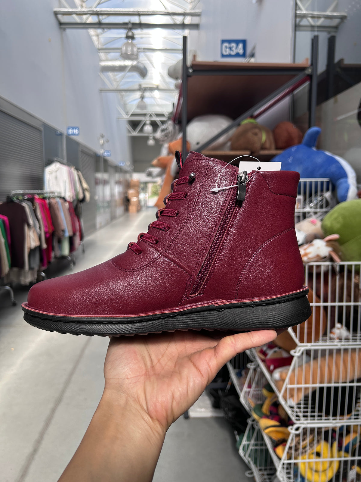 Botki Damskie (36-42) 12Par D25311-7 RED