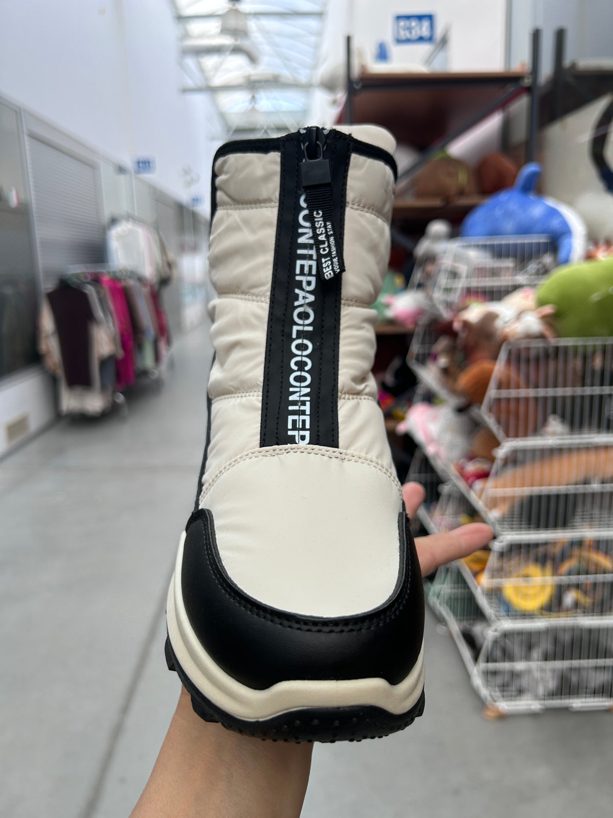 Botki Śniegowce damskie (36-41, 12par) D9166-4 BEIGE
