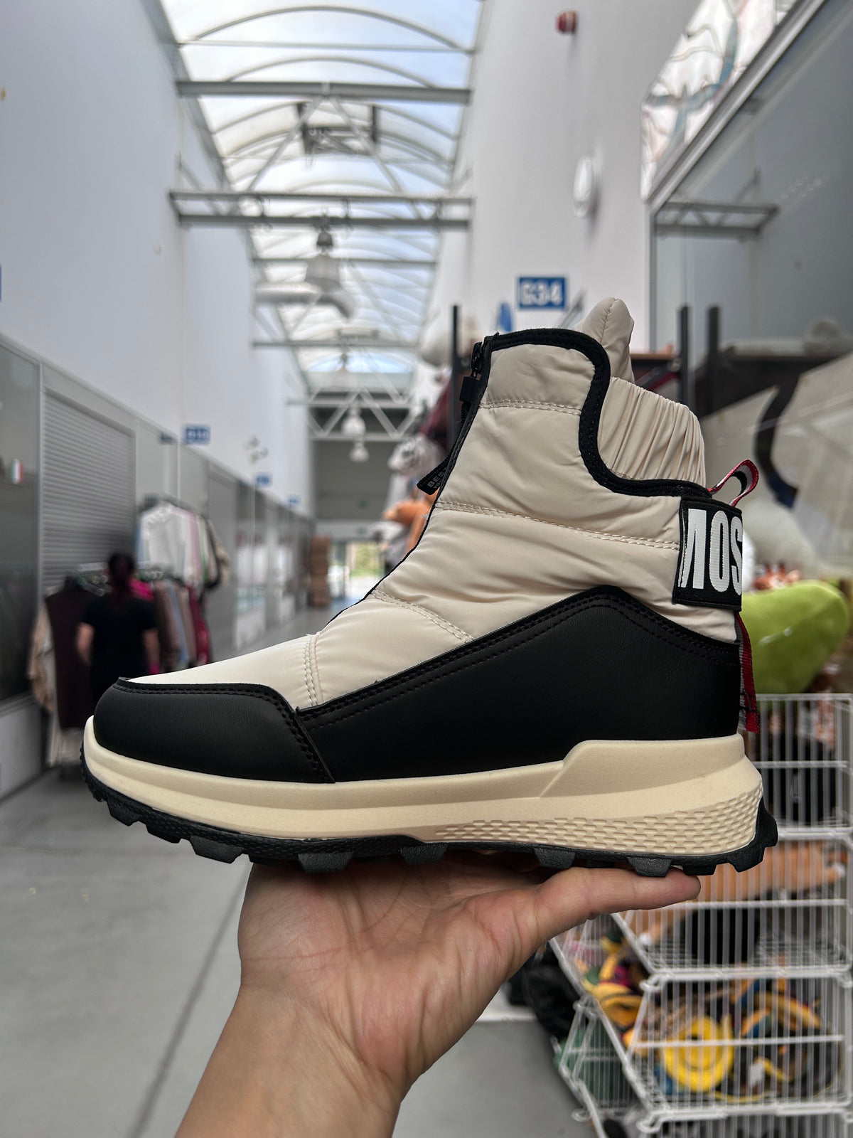 Botki Śniegowce damskie (36-41, 12par) D9166-4 BEIGE
