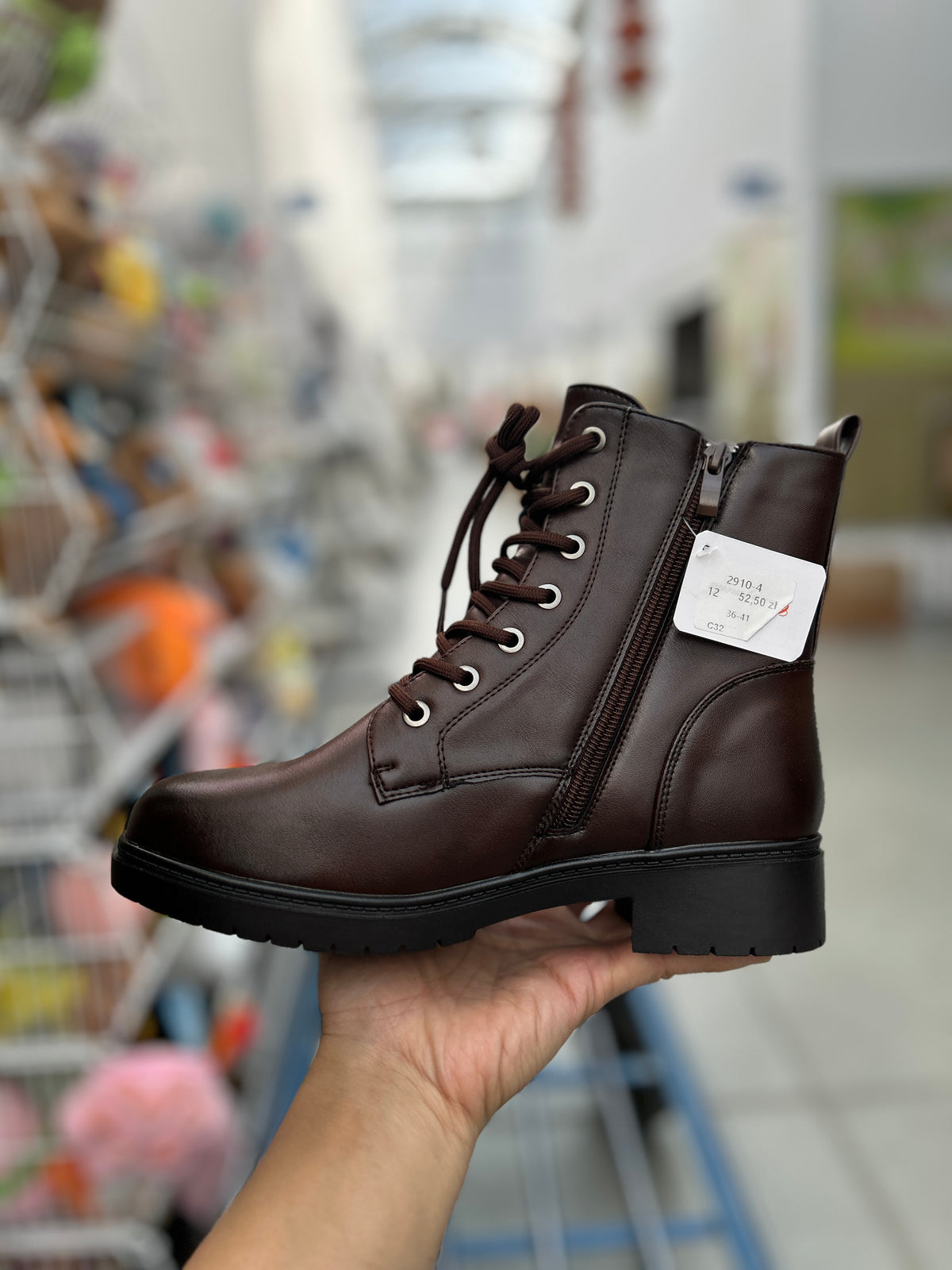 Botki Damskie (36-41) 12Par 2910-4 BROWN