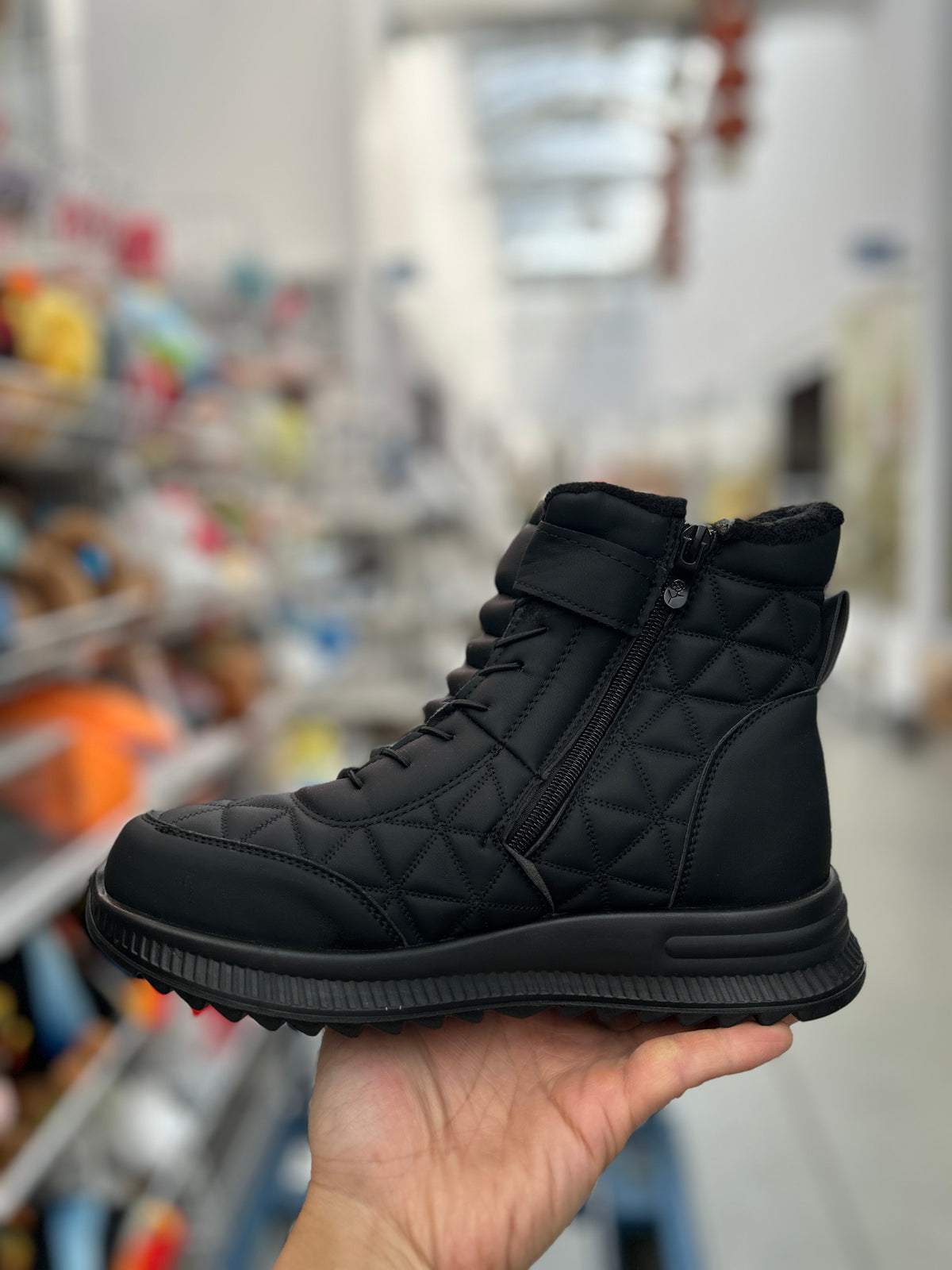 Botki Śniegowce damskie (36-42, 12par) D1506-1 BLACK