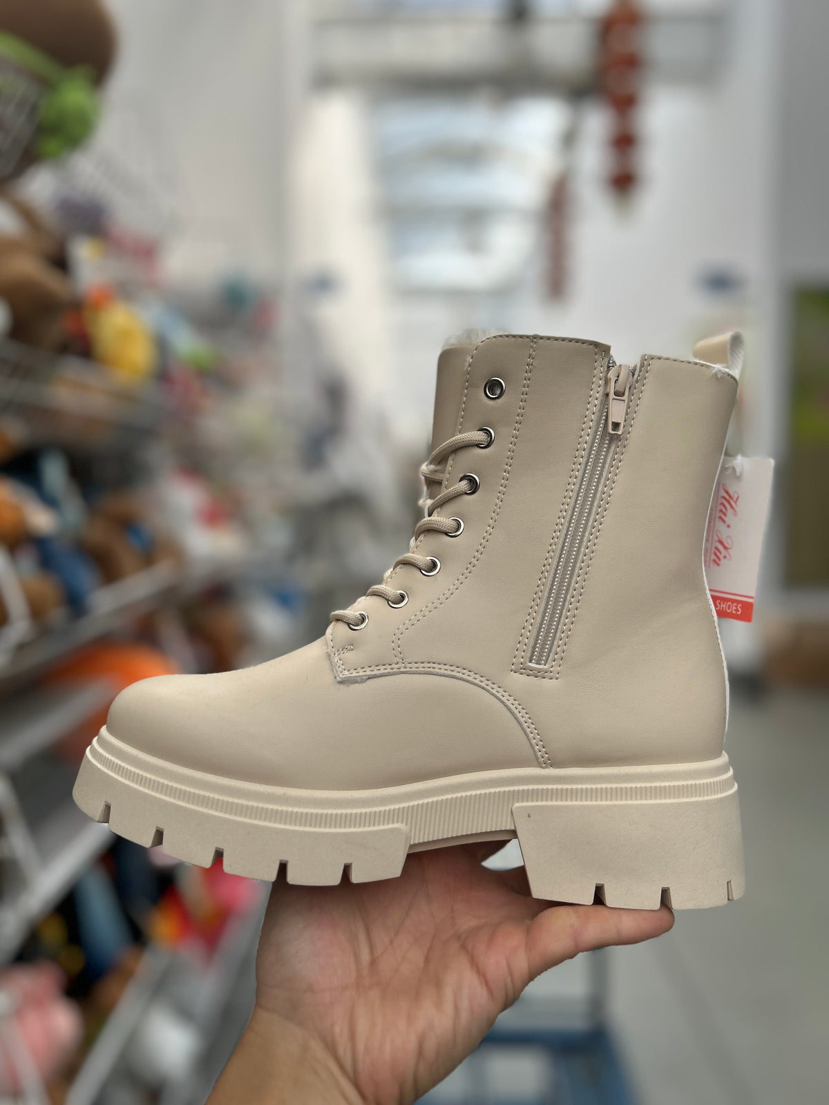 Botki Śniegowce damskie (36-41, 12par) D6501-4 BEIGE