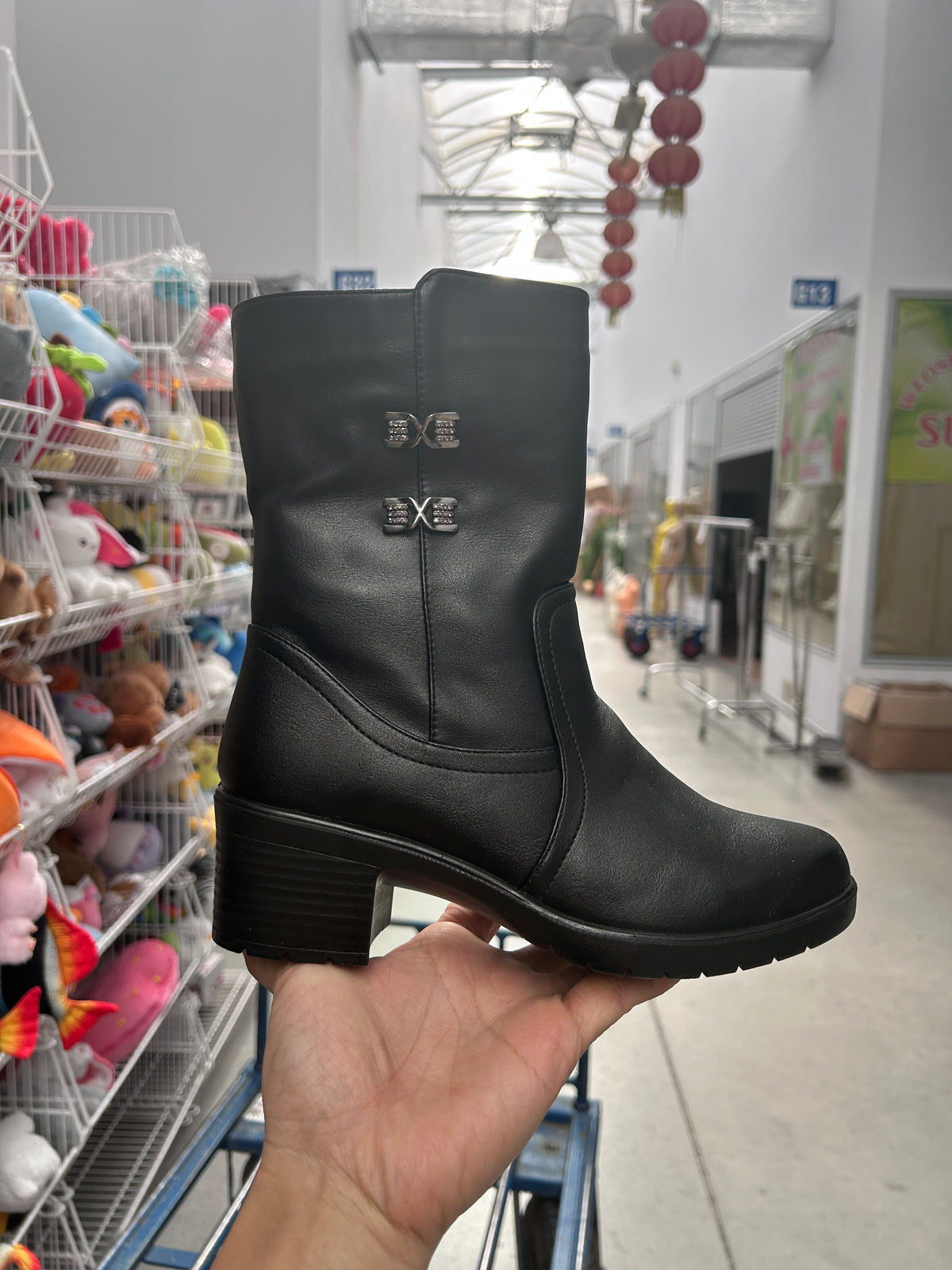 Botki Damskie (36-42) 12Par D7134-21 ALL BLACK