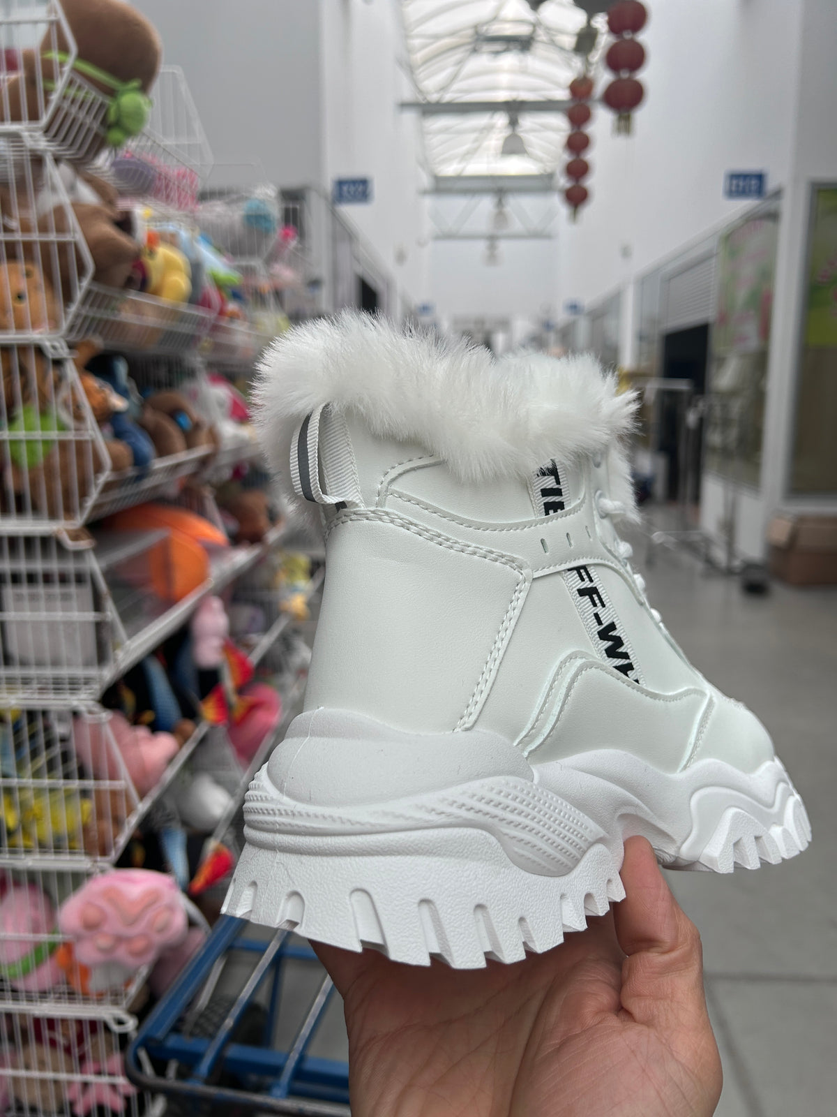 Botki Śniegowce damskie (36-41, 12par) D9303-8 WHITE