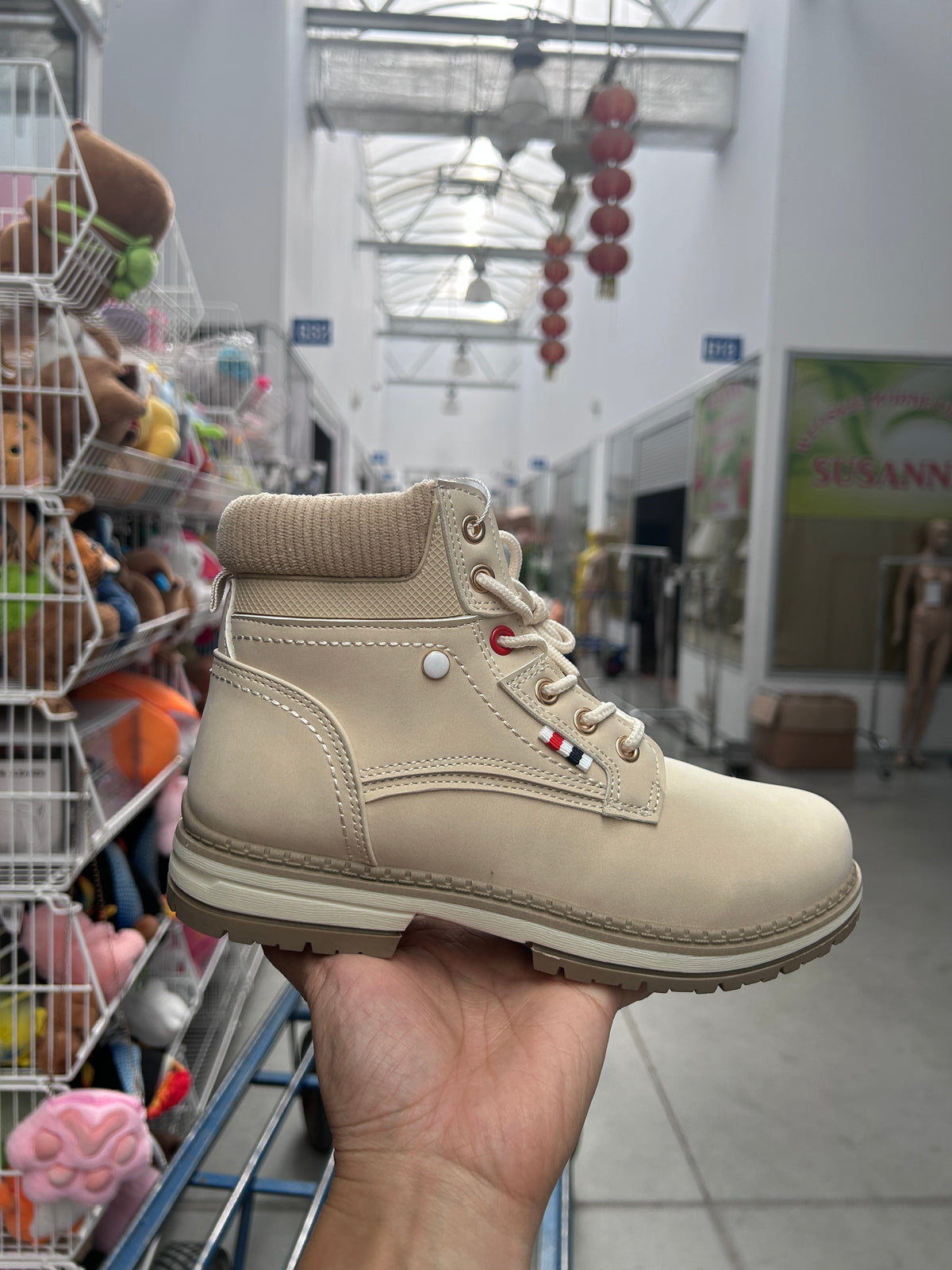 Botki Damskie (36-41) 12Par D9806-6 BEIGE
