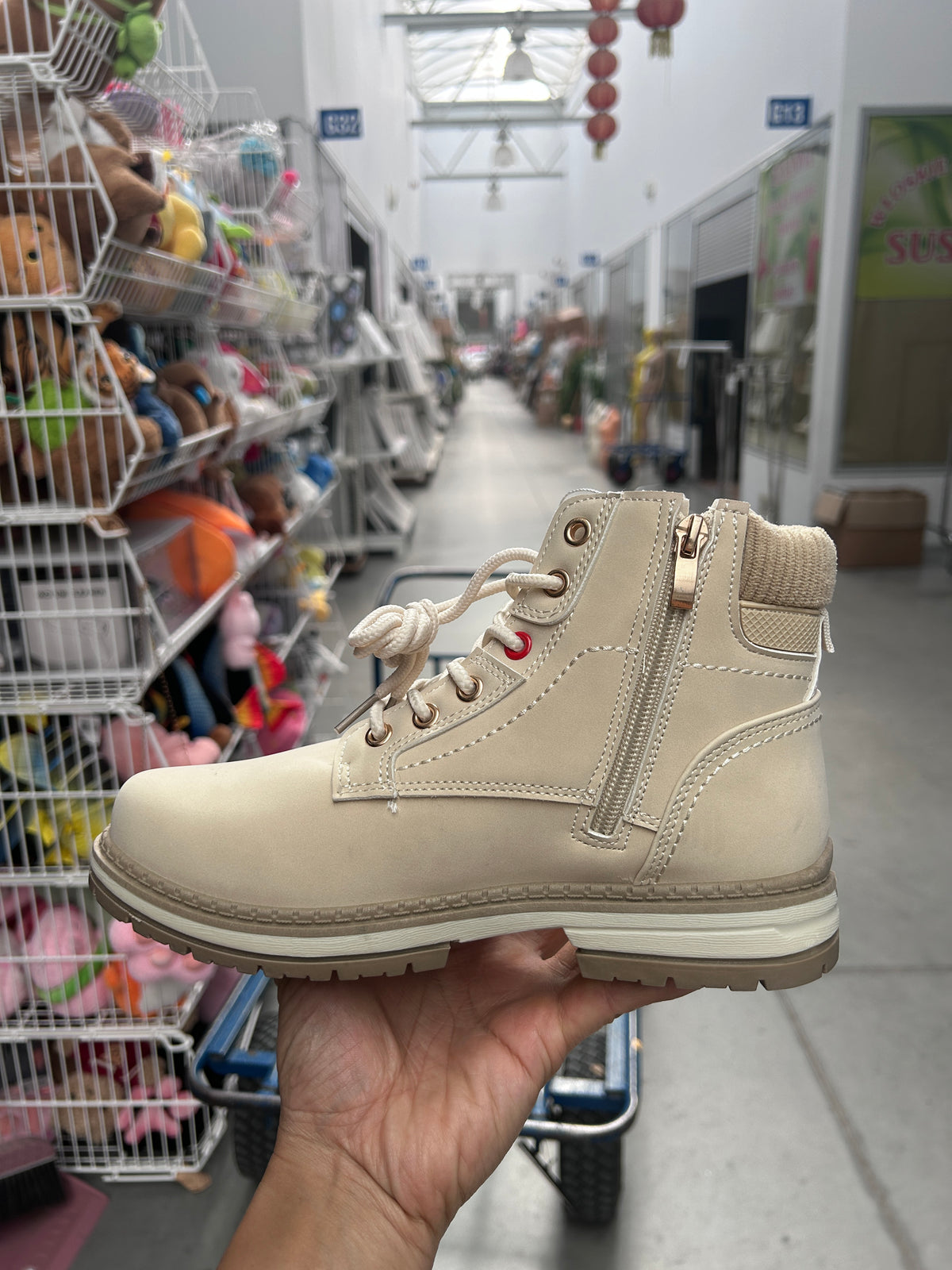 Botki Damskie (36-41) 12Par D9806-6 BEIGE