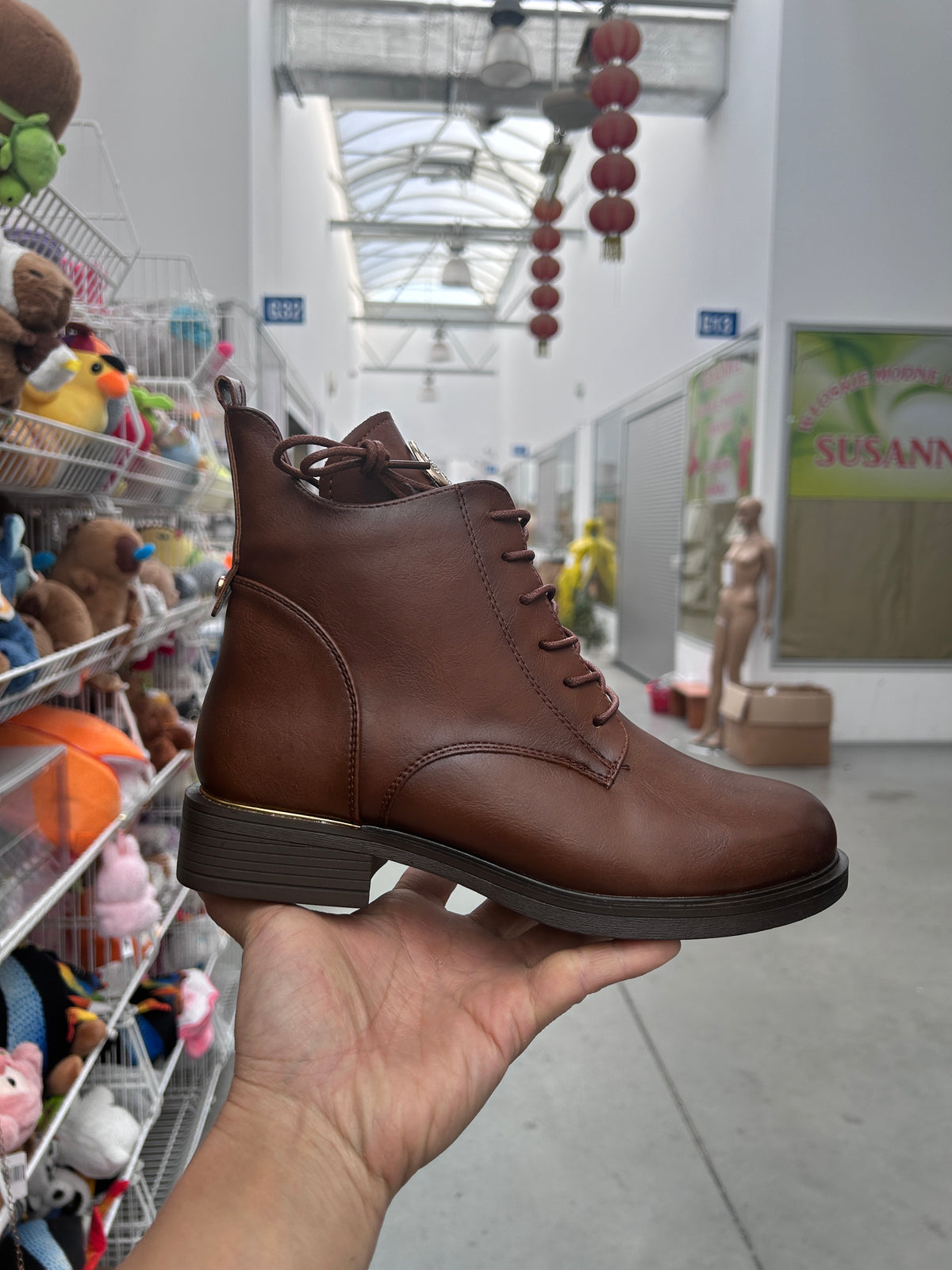 Botki Damskie (36-41) 12Par 2874-4 BROWN