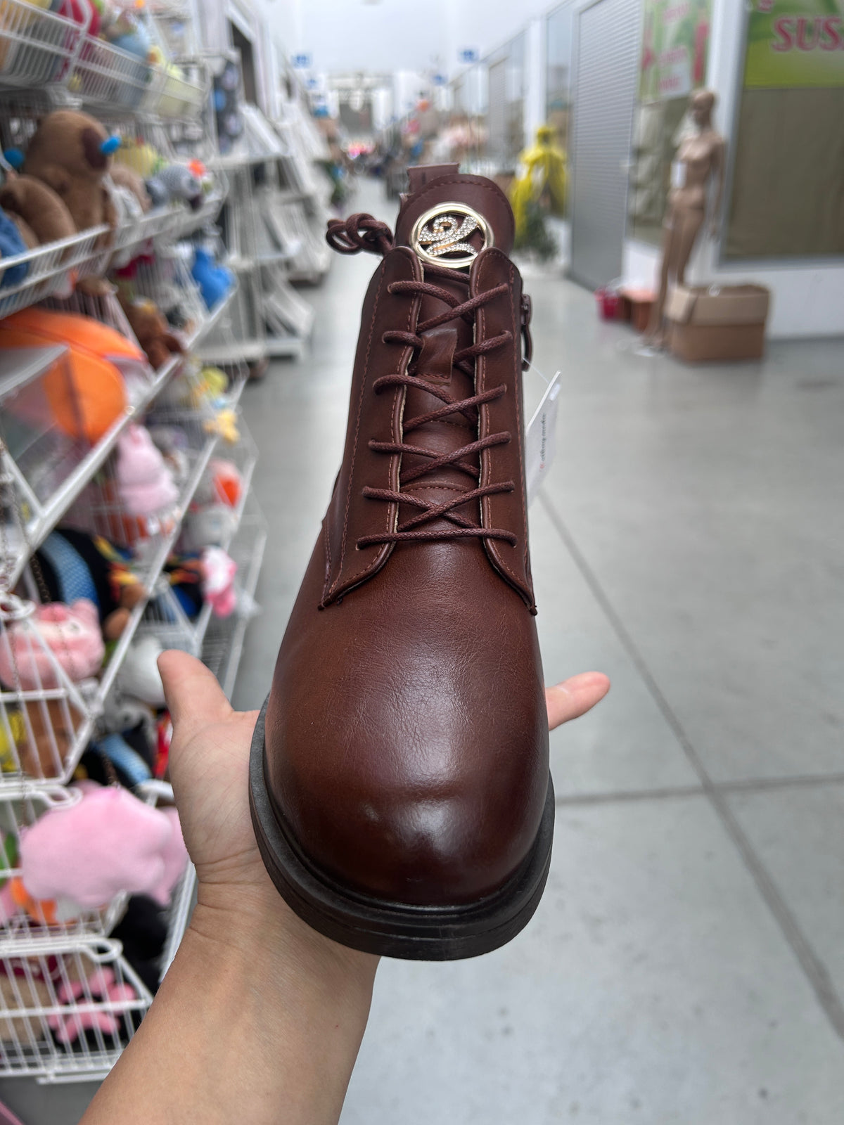 Botki Damskie (36-41) 12Par 2874-4 BROWN
