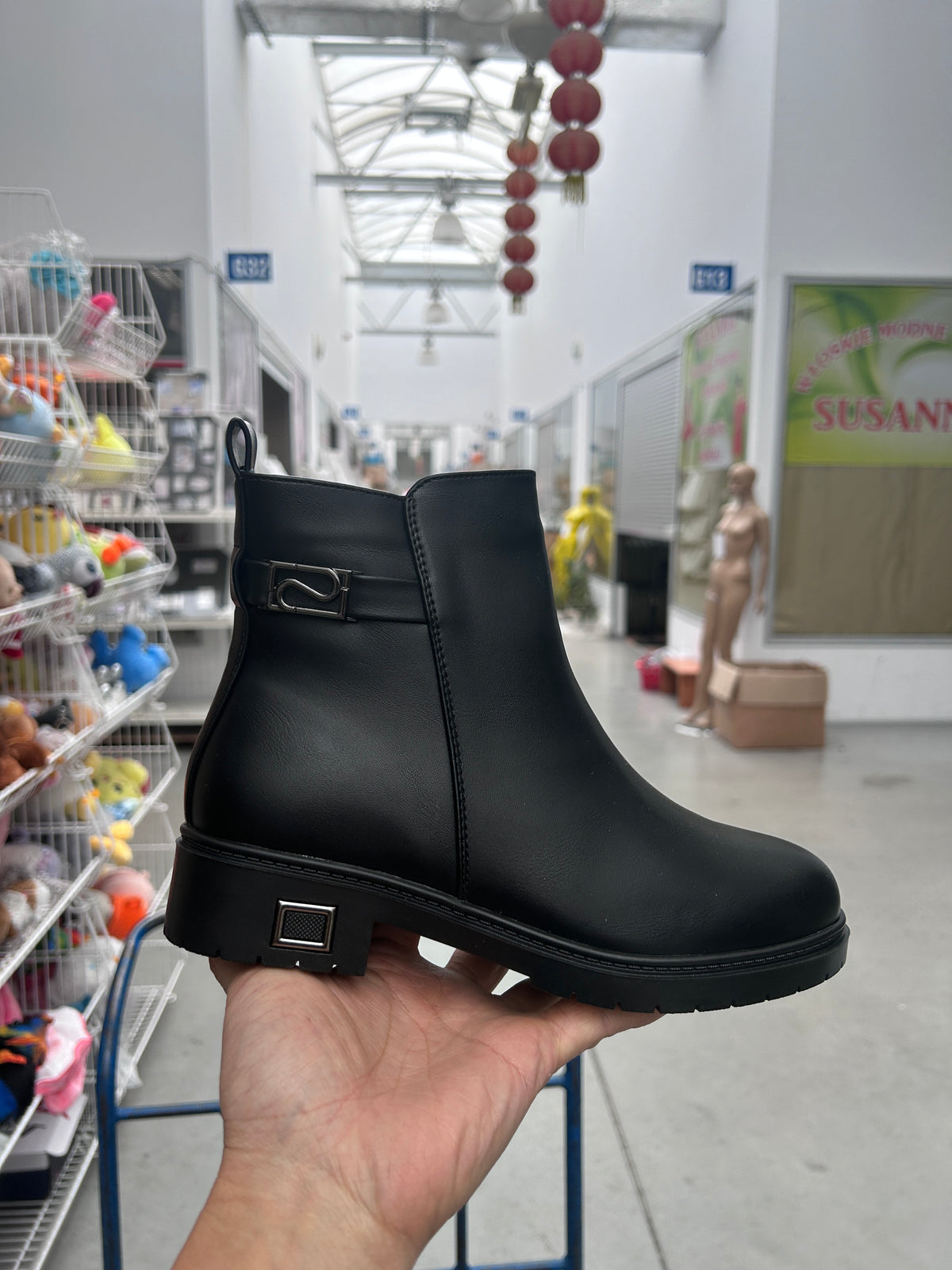 Botki Damskie (36-41) 12Par 2911-1 BLACK