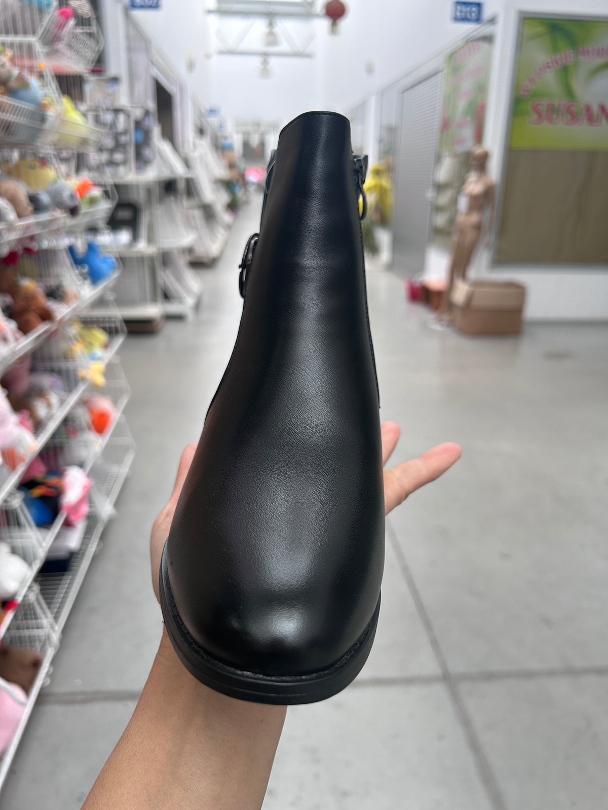 Botki damskie (36-41, 12par) 2819-1 BLACK