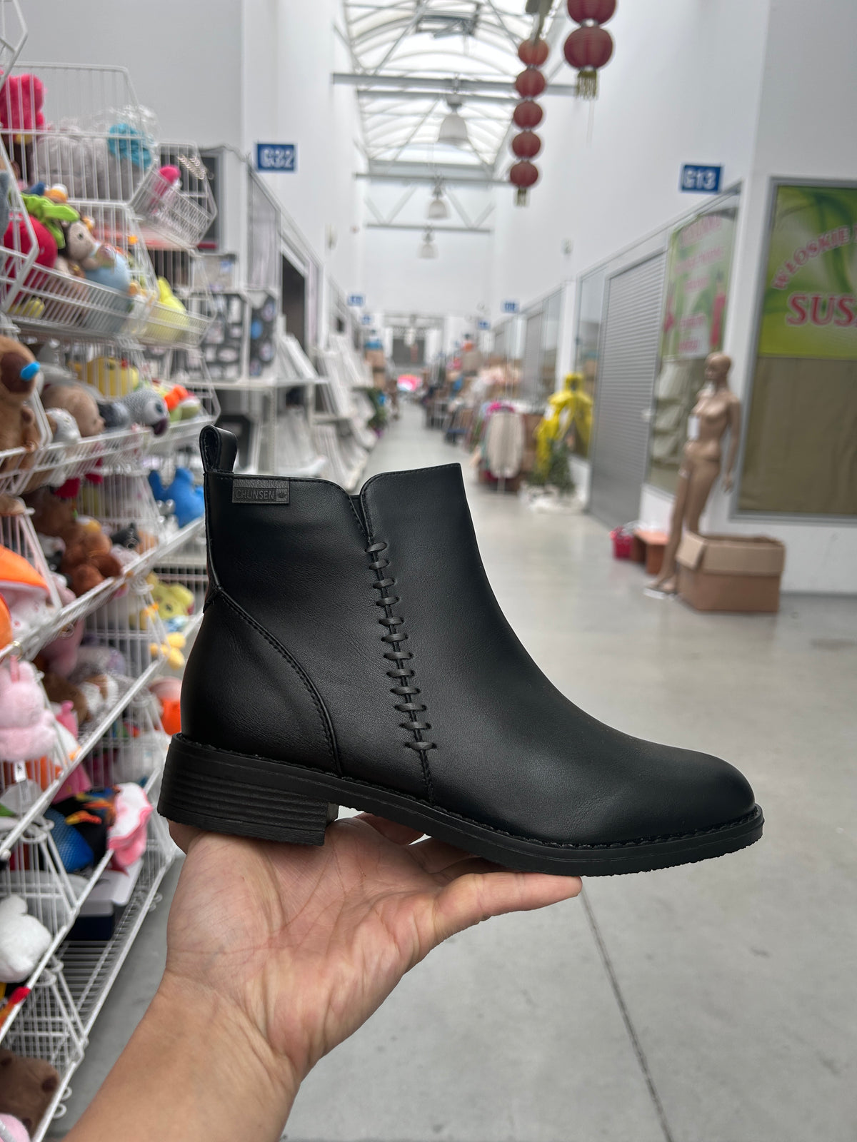 Botki damskie (36-41, 12par) 6788-9 BLACK