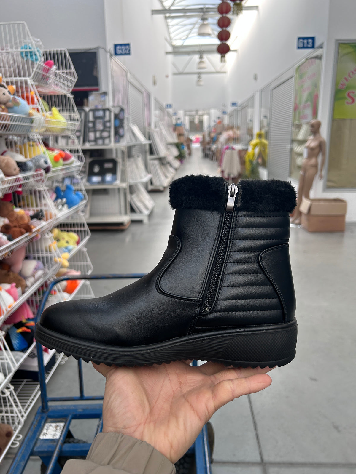 Botki Damskie (36-42) 12Par 26300 BLACK