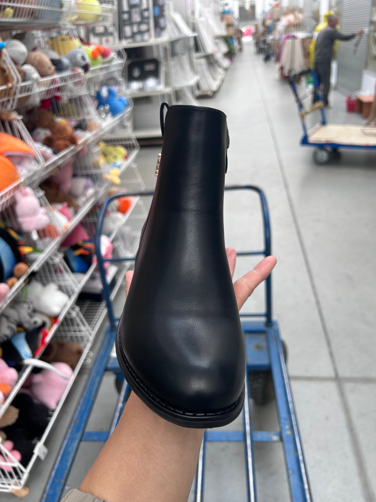 Botki na płaskim (36-41, 12par) H2178B BLACK