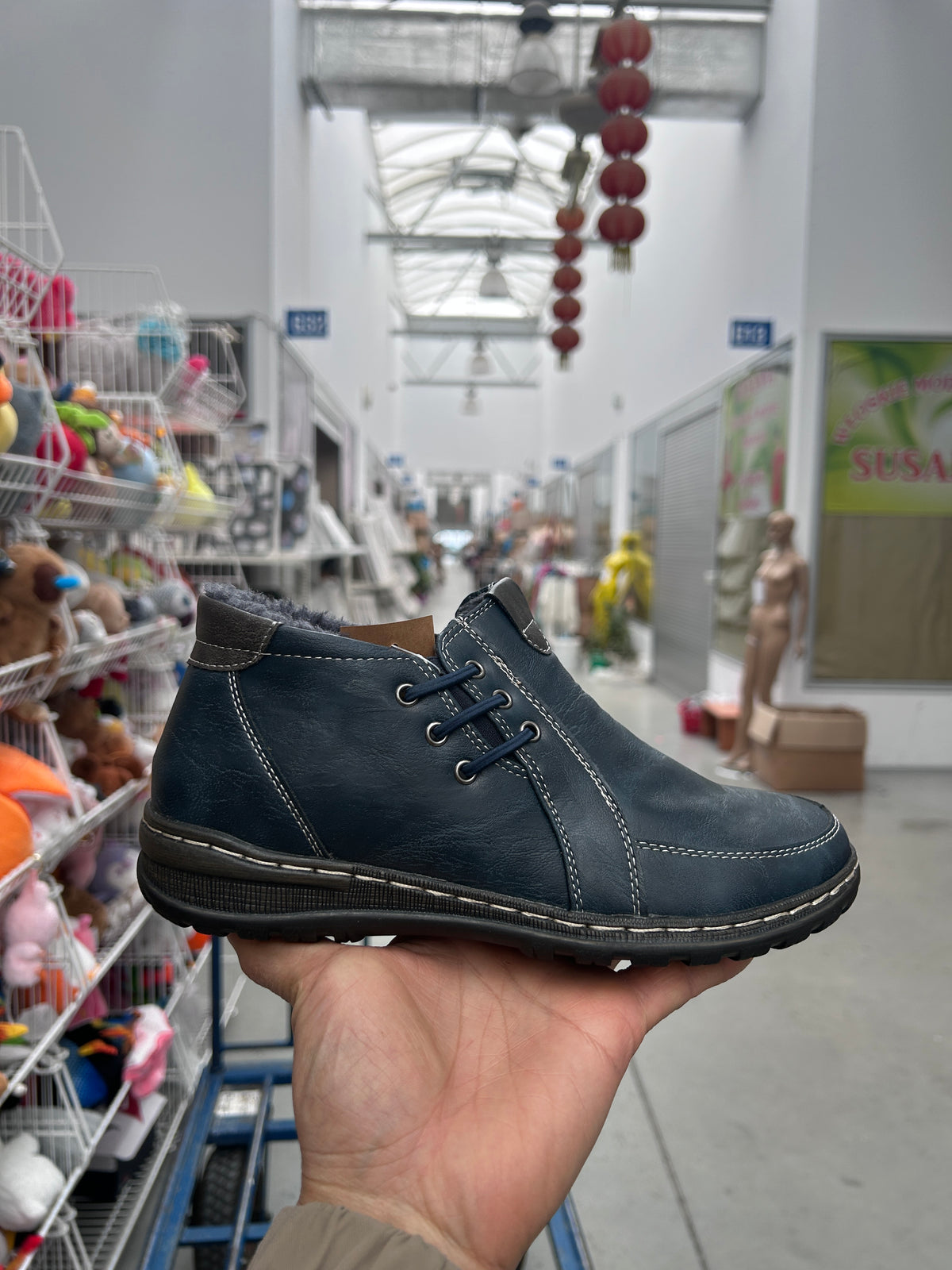 Botki damskie (36-41) 12par 9667-11 BLUE
