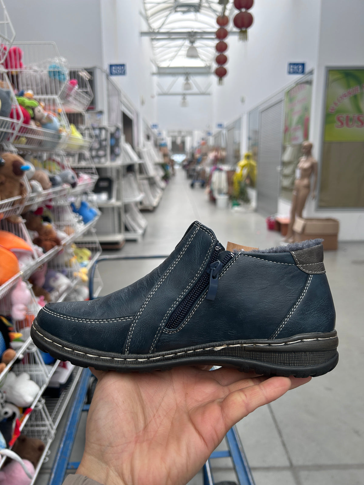Botki damskie (36-41) 12par 9667-11 BLUE