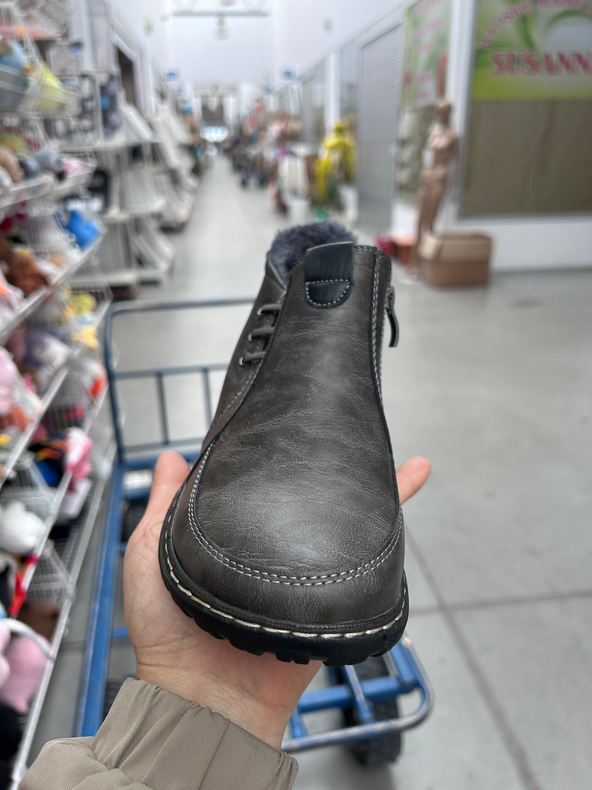 Botki damskie (36-41) 12par 9667-5 GREY