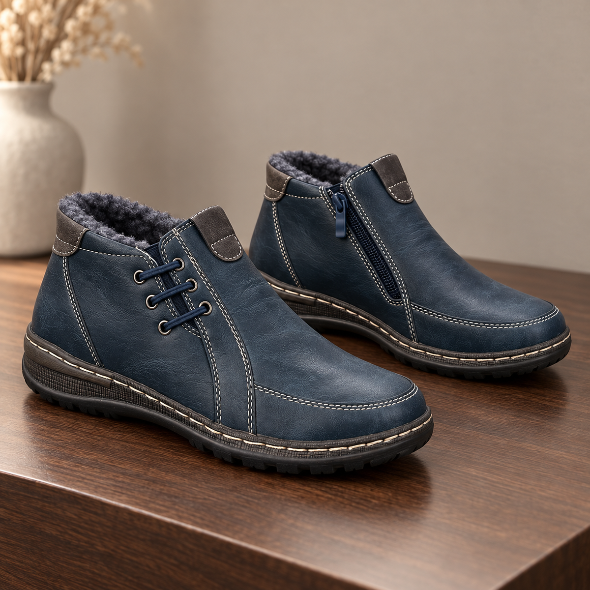 Botki damskie (36-41) 12par 9667-11 BLUE