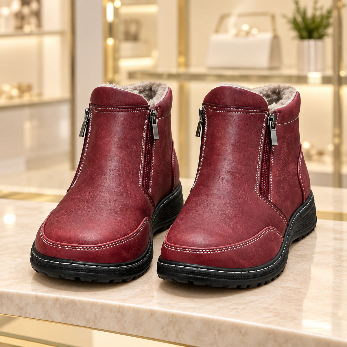 Botki Damskie (36-42) 12Par D83-4 RED
