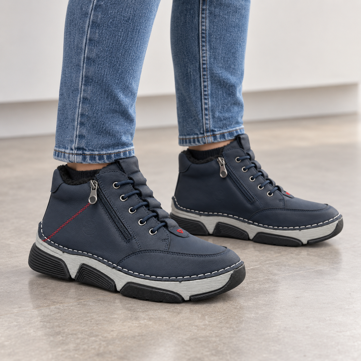 Botki Damskie (36-42) 12Par D1505-6 BLUE