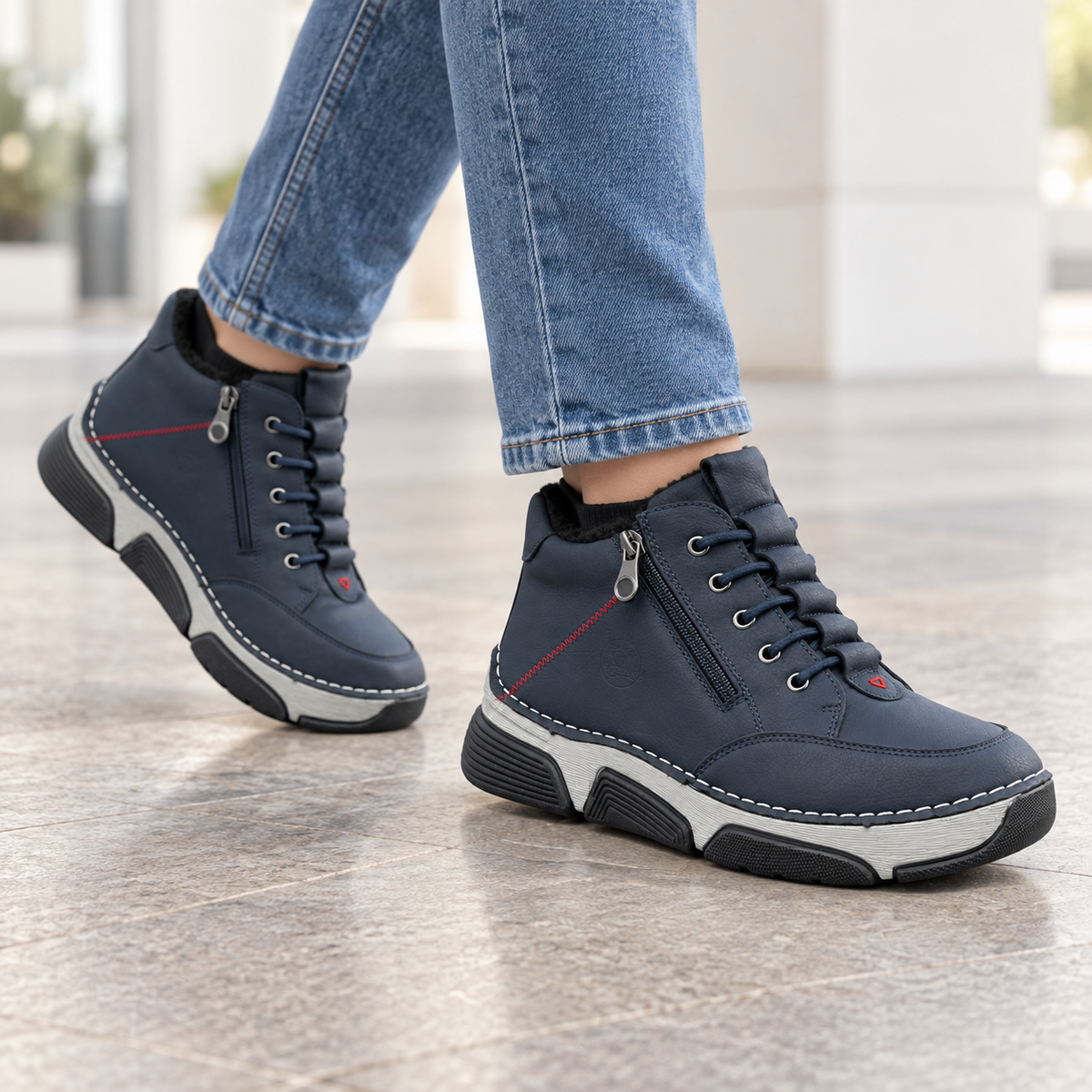Botki Damskie (36-42) 12Par D1505-6 BLUE