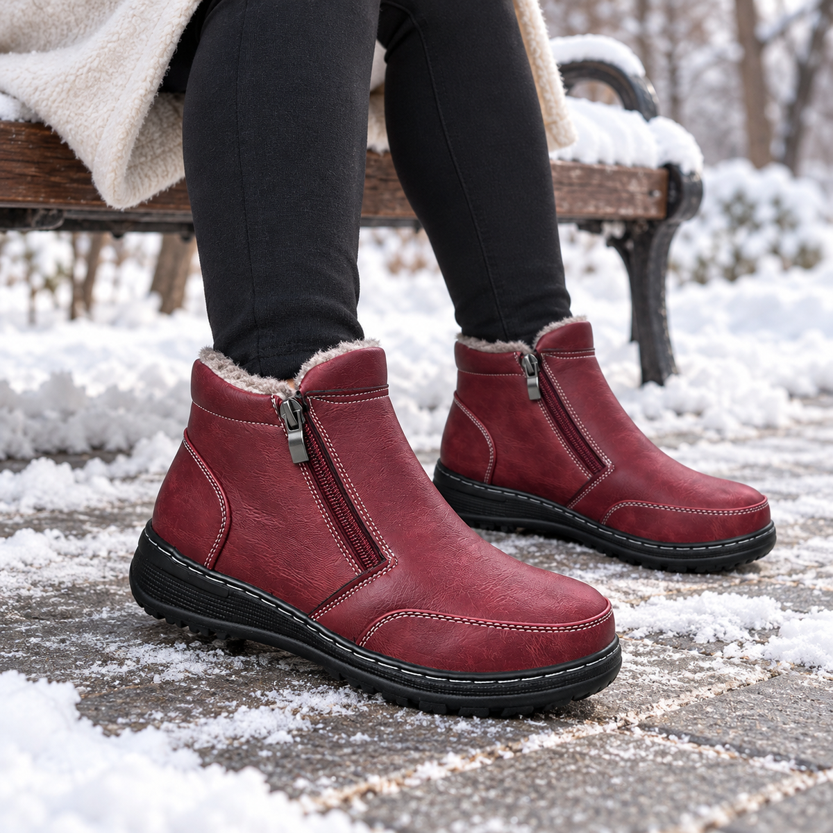 Botki Damskie (36-42) 12Par D83-4 RED