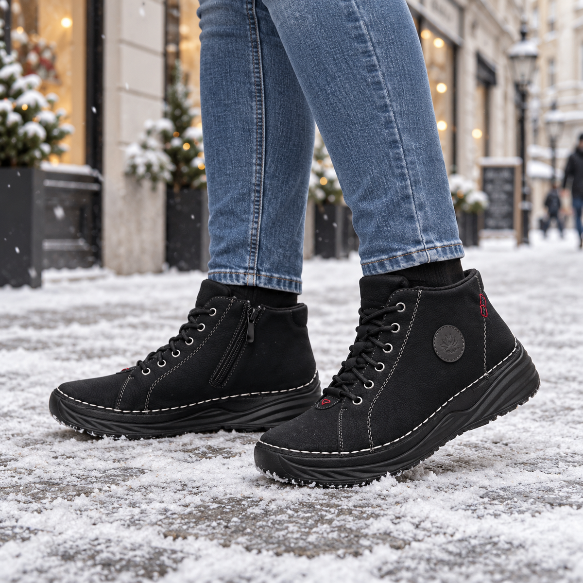 Botki Damskie (36-41) 12Par 9592-1 BLACK