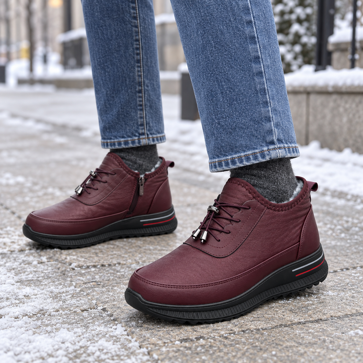 Botki Damskie (36-42) 12Par D2753-7 RED