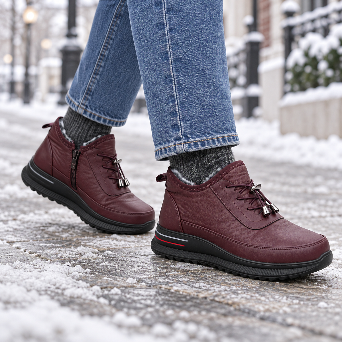 Botki Damskie (36-42) 12Par D2753-7 RED