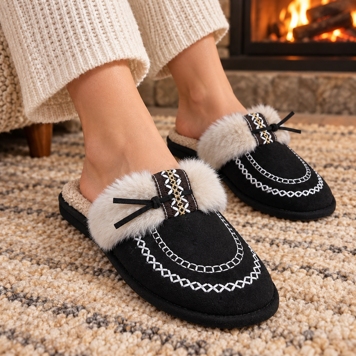 Kapcie Damskie D51266 (36-41,24p) Mix kolorów