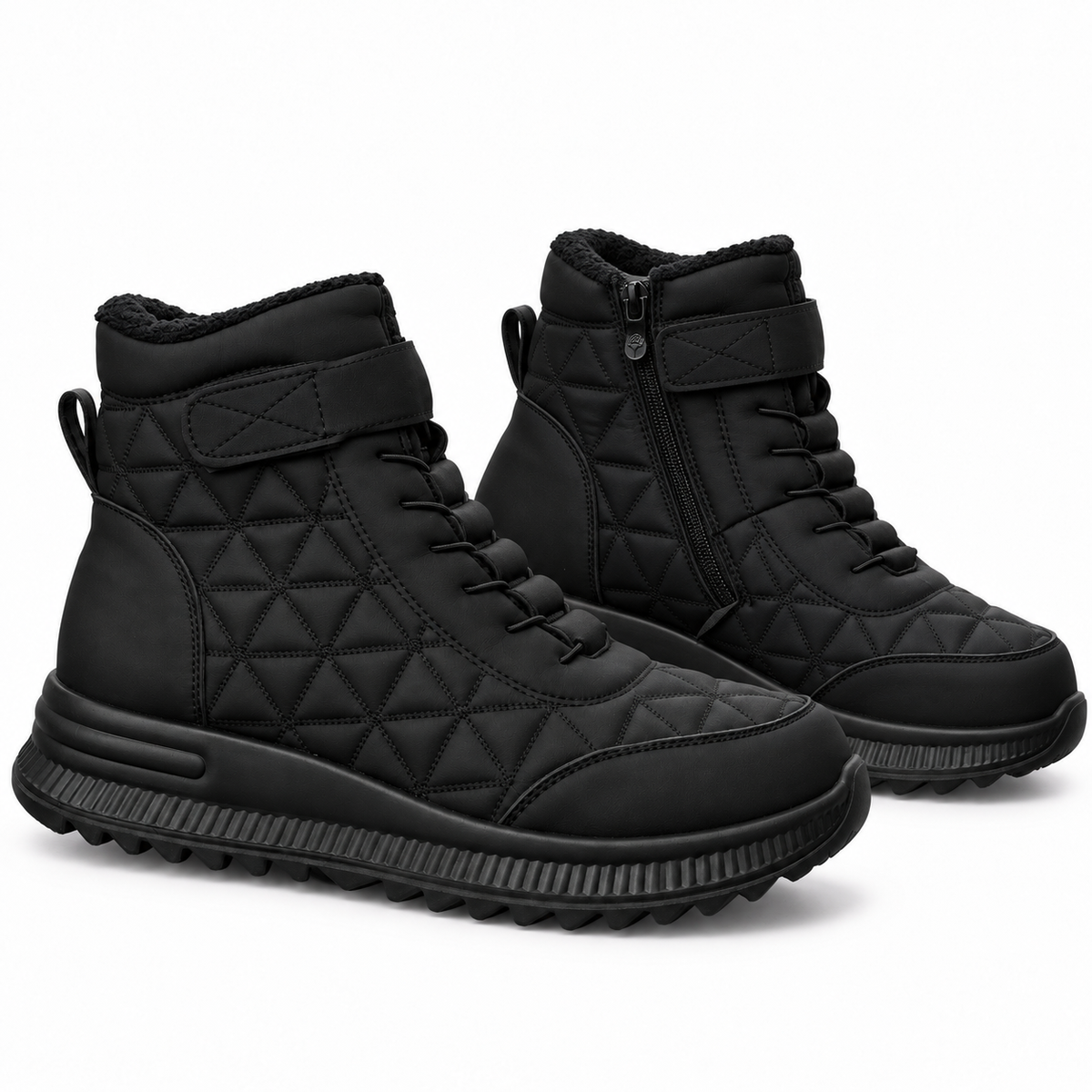 Botki Śniegowce damskie (36-42, 12par) D1506-1 BLACK