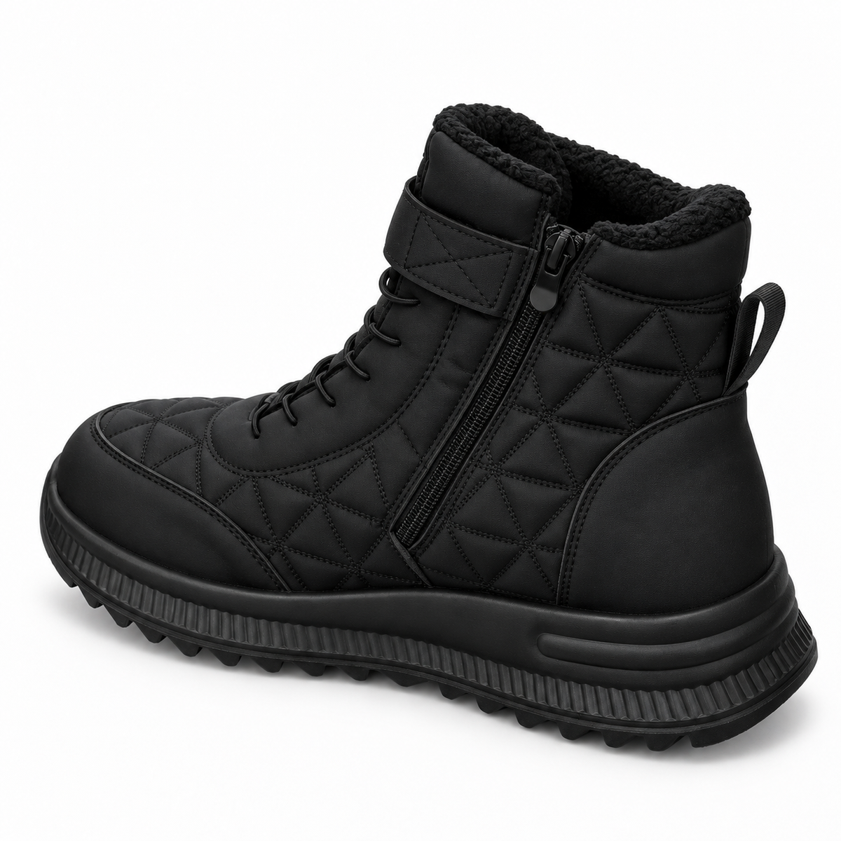 Botki Śniegowce damskie (36-42, 12par) D1506-1 BLACK
