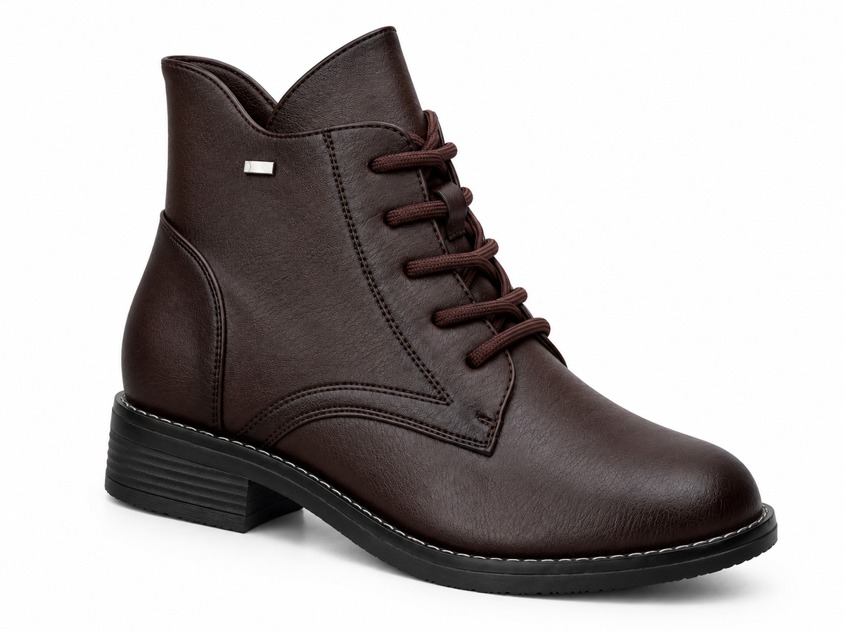 Botki Damskie (36-41) 12Par 6777-2 BROWN