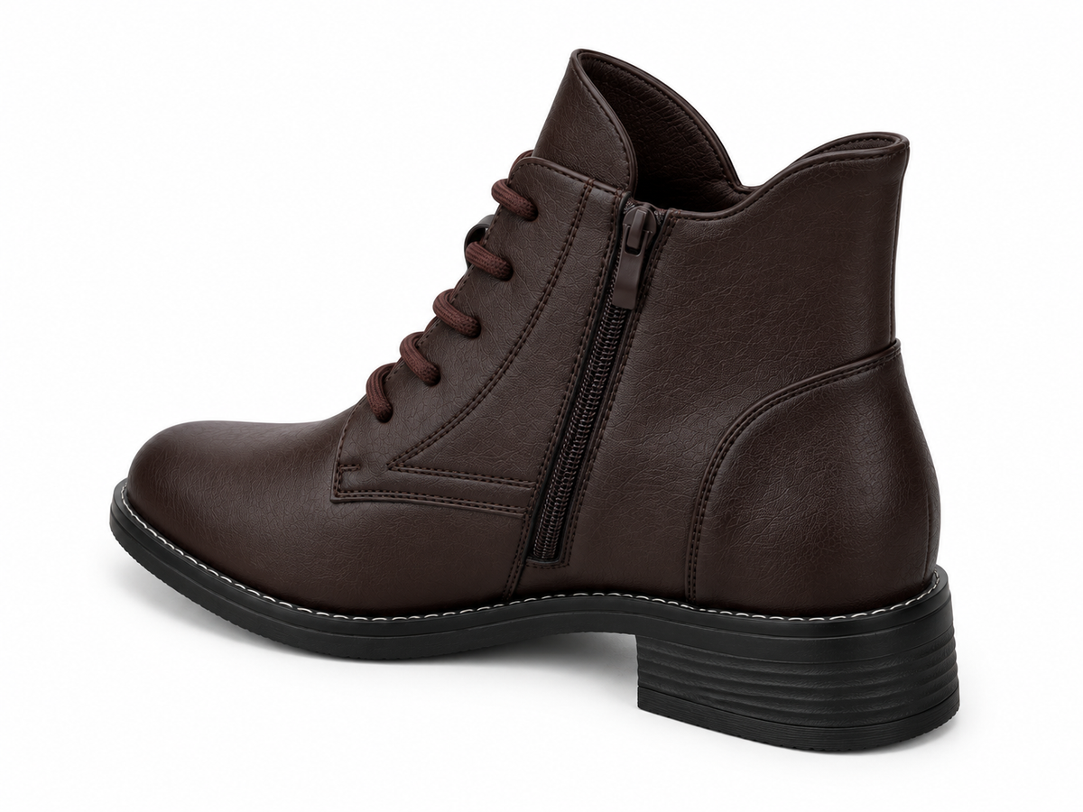 Botki Damskie (36-41) 12Par 6777-2 BROWN