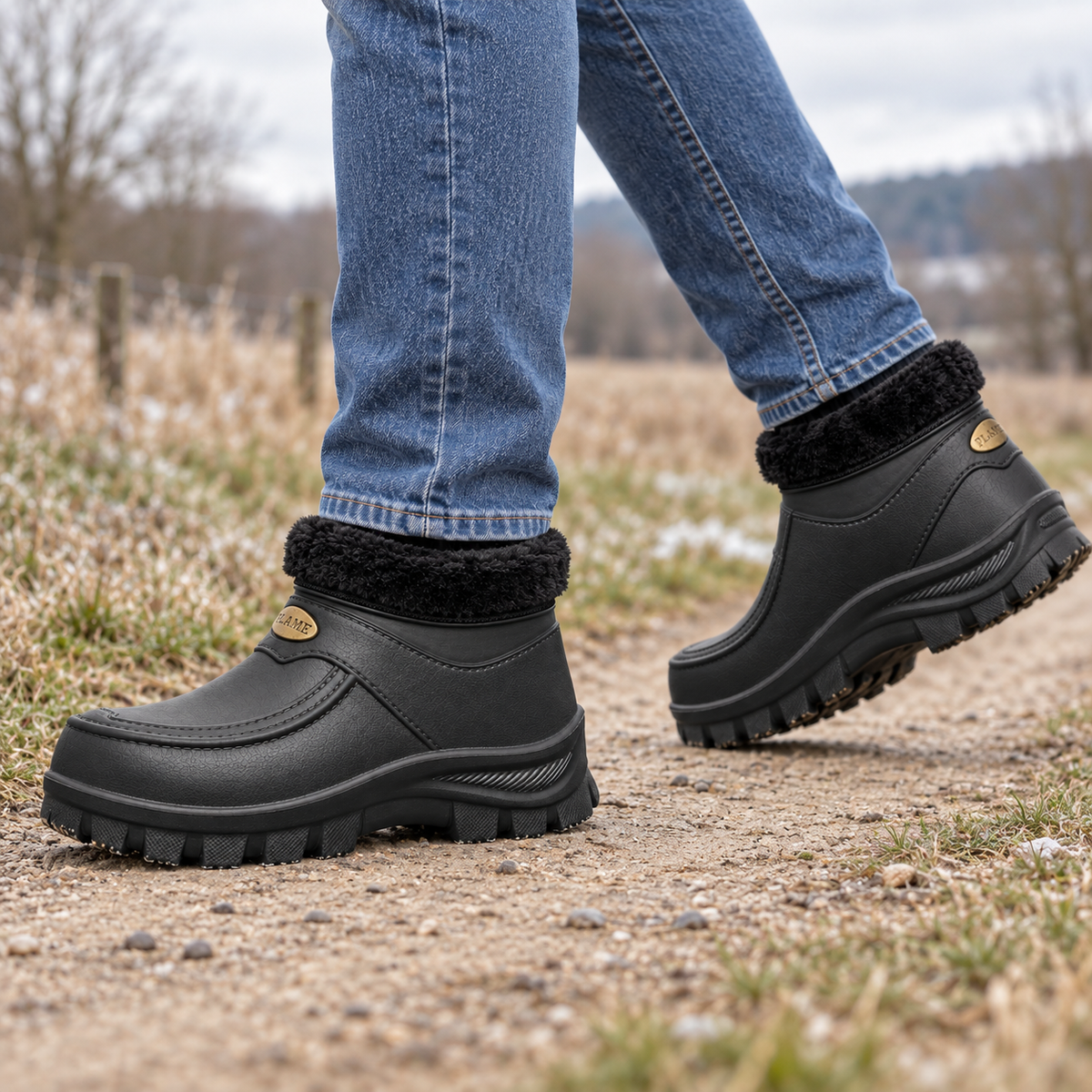 Kalosze Męskie A1016 (41-46) Black
