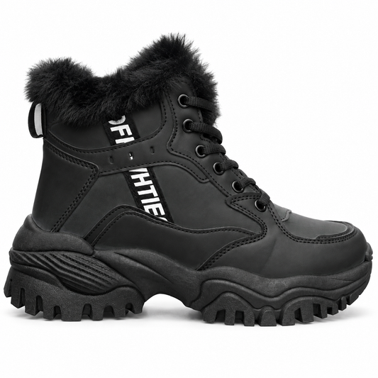 Botki Śniegowce damskie (36-41, 12par) D9303-21 ALL BLACK