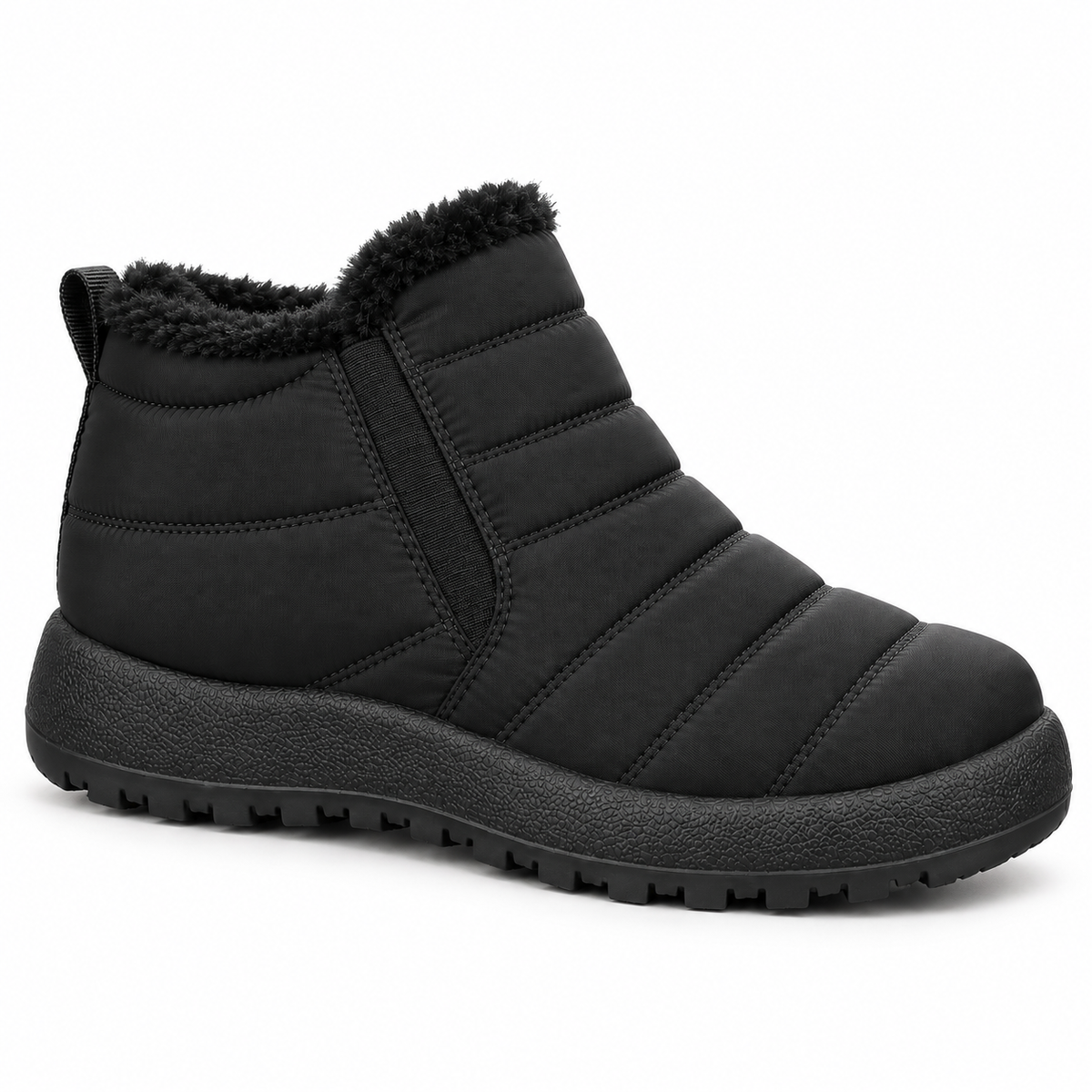 Botki Śniegowce damskie-OCIEPLANE (36-42, 12par) D7513-21 BLACK