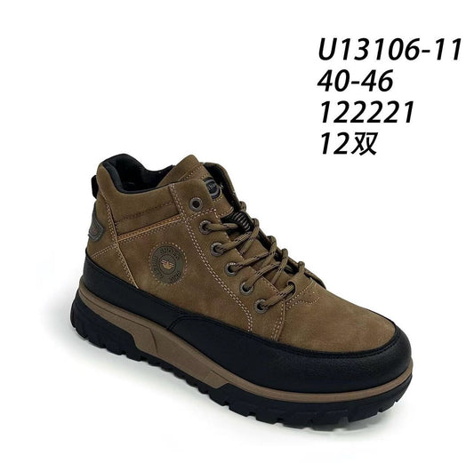 Botki Męskie (40-46) 12Par U13106-11 Brown