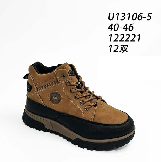 Botki Męskie (40-46) 12Par U13106-5 Brown