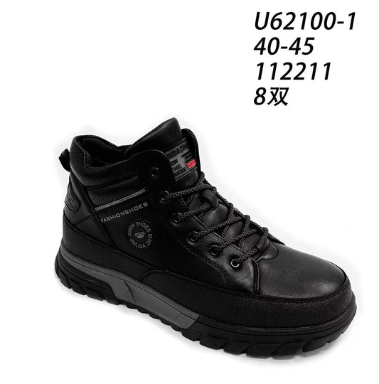 Botki Męskie (40-45) 8Par U62100-1 Black