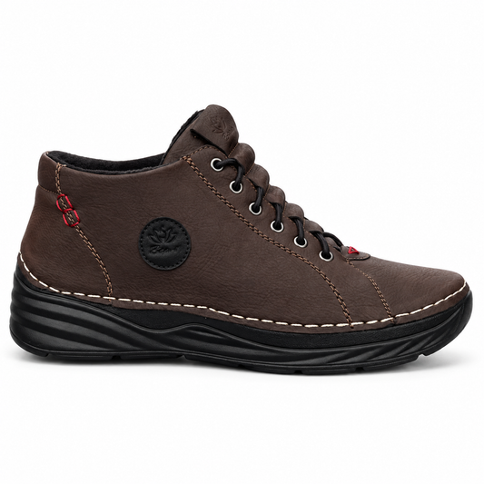 Botki Damskie (36-41) 12Par 9592-2 BROWN