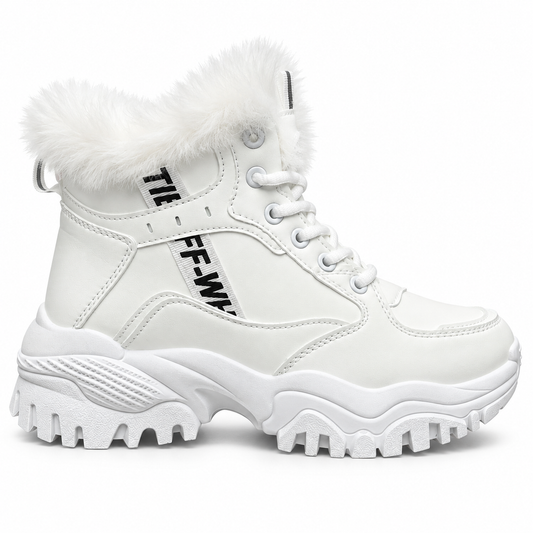 Botki Śniegowce damskie (36-41, 12par) D9303-8 WHITE