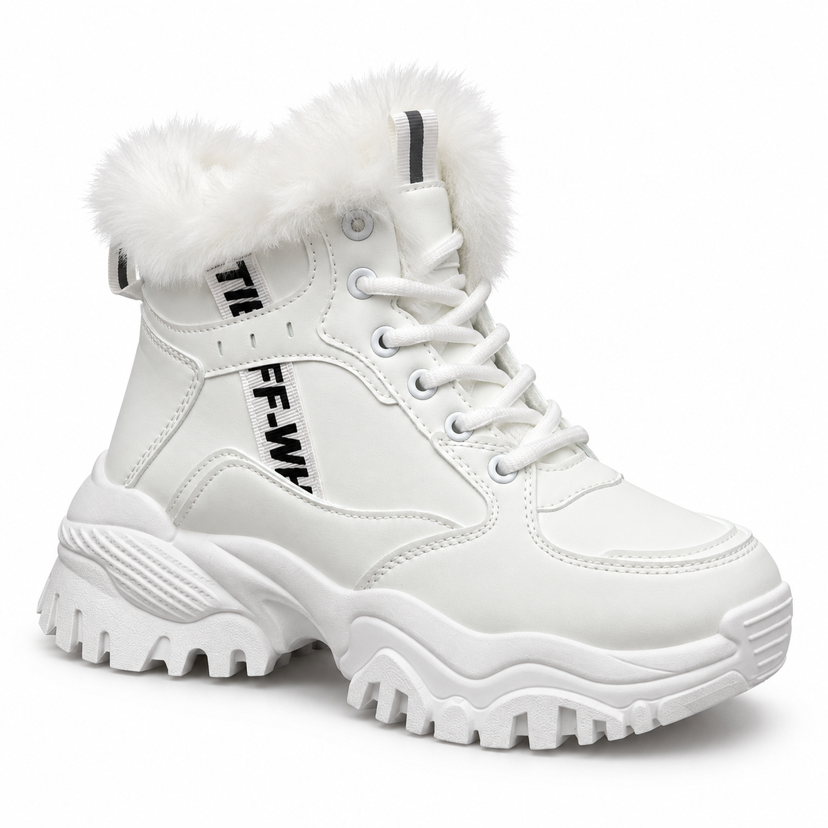 Botki Śniegowce damskie (36-41, 12par) D9303-8 WHITE