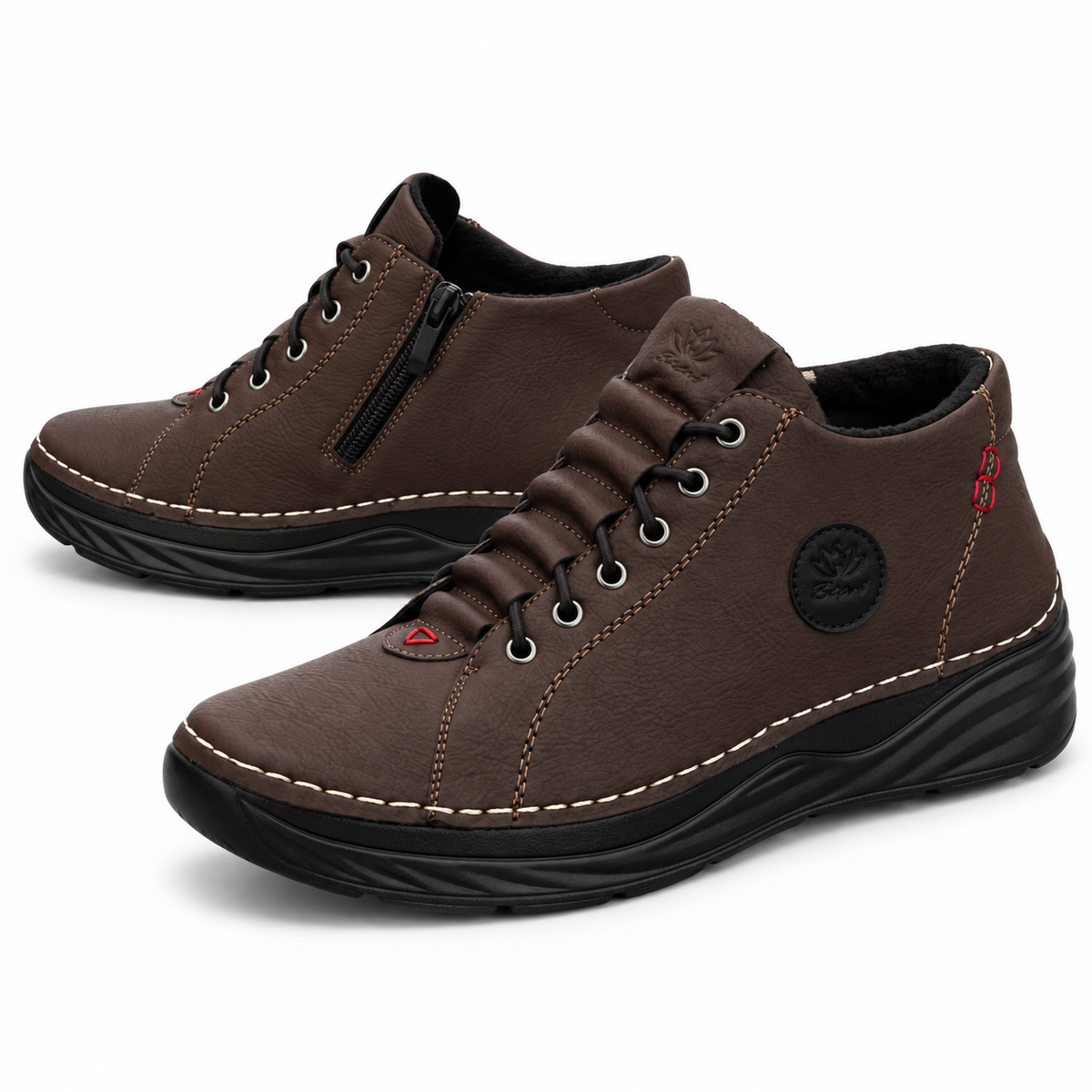 Botki Damskie (36-41) 12Par 9592-2 BROWN