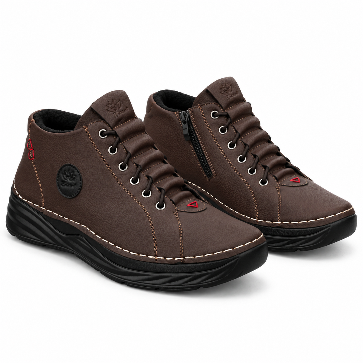 Botki Damskie (36-41) 12Par 9592-2 BROWN
