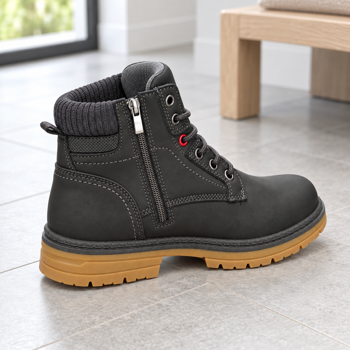 Botki Damskie (36-41) 12Par D9806-4 GREY